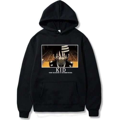 Harajuku Anime Soul Eater Hoodies Causal Fashion Pullover Sweatshirt Loose Streetwear Tops