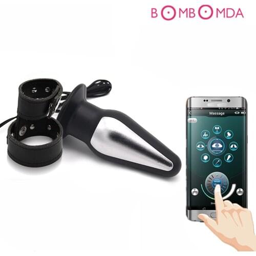 Smart APP Remote Control Anal Vibrator Penis Pump Vibrator USB Charge Penis Ring Trainer Anal Plug Sex Toys For Men Masturbator