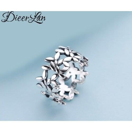 Boho Vintage Silver Color Leaf Rings For Women Wedding Band Men Finger Rings Female Bohemian Jewelry Gifts