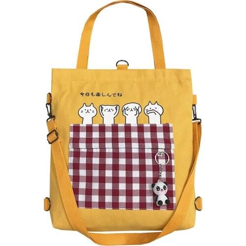 Women red Checked cloth Canvas Shoulder Bags Environmental Foldable Shopping Bag Tote Package Crossbody Bags Beach Bag Casual Ha