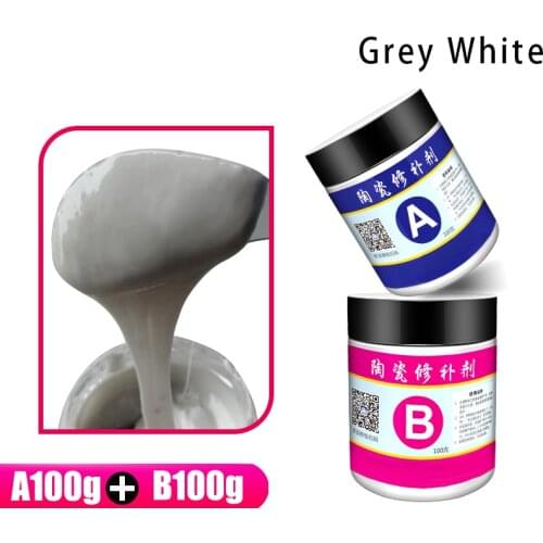 2pcs/set Ceramic Repair Paste Floor Toilet Bathroom Sink Tile Repair Agent Multipurpose GQ