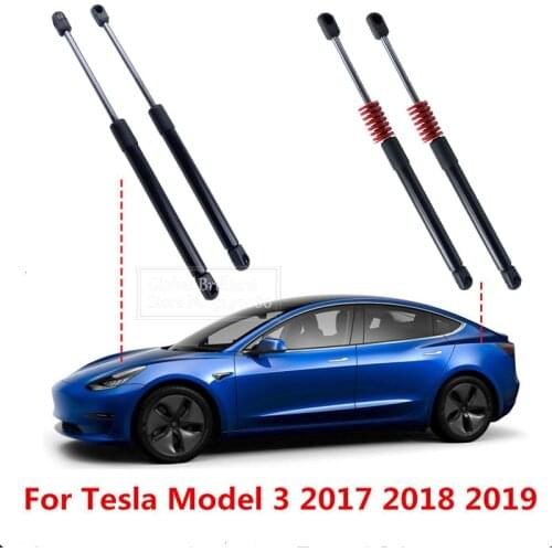 2X Front/Rear Car Trunk Engine Tail Gate Tailgate Boot Gas Spring Shock Lift Struts Support For Tesla Model 3 2017 2018 2019