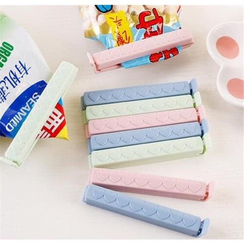 5PCs/Pack Storage Food Snack Plastic Bag Sealing Clips For Food Portable Plastic Packages Clamp Pegs Kitchen Accessories Sealer