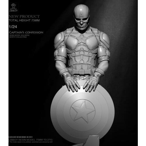 75mm 1/24 Resin model kits figure colorless and self-assembled TD-2713