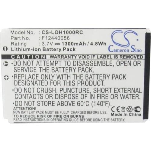 Cameron Sino 1300mAh battery for LOGITECH C-LR65 C-RL65 Harmony 1000 Remote 1100 Remote 1100i Remote 915 Remote Internet Radio