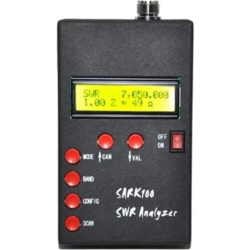 SARK100 1-60 Mhz ANT SWR Antenna Analyzer Meter Tester for Ham Radio Hobbists