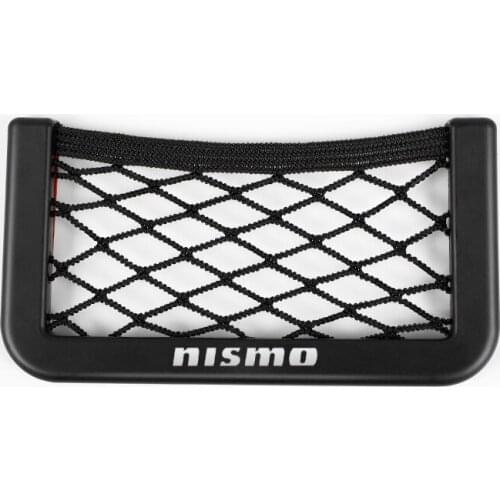Car Storage Net Bag Phone Holder Pocket Organizer for Nissan Nismo X-trail Almera Qashqai Tiida Accessories