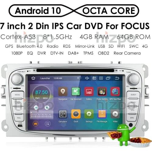 4G + 64G IPS Android 10 Car DVD for FORD Focus S-MAX C-MAX Mondeo Galaxy Kuga Multimedia Player GPS Stereo Auto Radio Octa Core