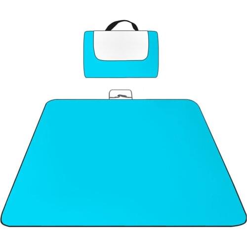 Large Beach Blanket Camping Blanket With Carry Handle Waterproof Backing Stitching Washable Garden Park