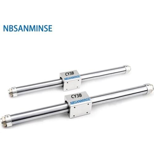 CY3B40mm Bore Magnetically Coupled Rodless Basic Type SMC Type Pneumatic Compress Air Cylinder NBSANMINSE