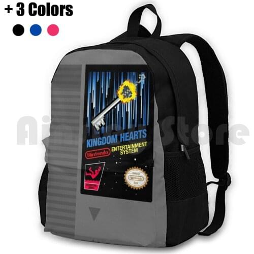 Kingdom Hearts Nes Cartridge Outdoor Hiking Backpack Riding Climbing Sports Bag Aqua Terra Ventus Kingdom Hearts Birth Sleep