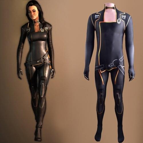 Mass Effect Costume Cosplay Halloween Costumes Lycra Spandex Superheros Zentai Suit Costume Miranda Lawson for Adult/kids