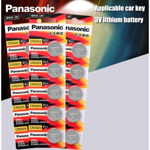 Panasonic Original cr2025 Button Cell Batteries 15PCS/LOT cr 2025 3V Lithium Coin Battery For Watch Calculator Weight Scale