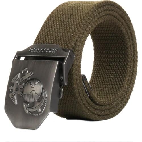 LITTOX mens canvas belt Red October buckle Revolution military belt Army tactical belts for Male top quality men strap