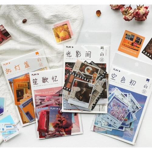 NEW 40pcs/pack The Salt series Journal Decorative Stickers Fresh Scrapbooking DIY Diary Album Stick Lable stationery