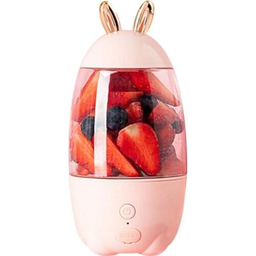 Lovely Rabbit Household Portable USB Rechargeable Juicer Cup Fruit Blender Mixer Portable mini size Fruit Juicer