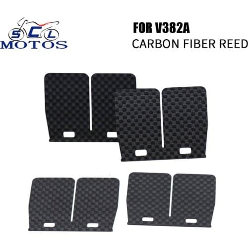 Sclmotos- V382A Carbon Fiber Motorcycle Motocross Dit Pit Bike Flex Dual Stage Intake Reed Valve Race For Yamaha YZ85 1993-2001