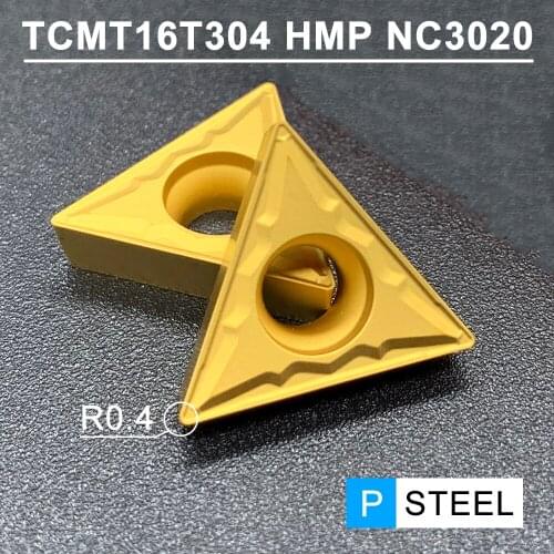 TCMT16T304 HMP NC3020 Original Carbide Inserts Internal Turning Tool Lathe Cutter Tools Finishing Cutting Tool Processed Steel