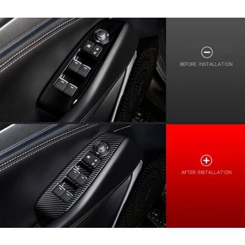 Only for left hand drive car!!For Mazda 6 M6 Atenza 2019-2020 Accessories Door Handle Holder Window Lift Switch Cover Trim