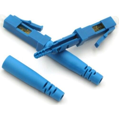 10 pcs/lot LC FTTH fast connector single mode Fiber optical connector