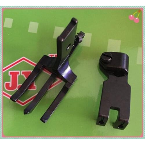 20606 DU three-synchronous double-needle movable belt with a knife in the positioning presser foot