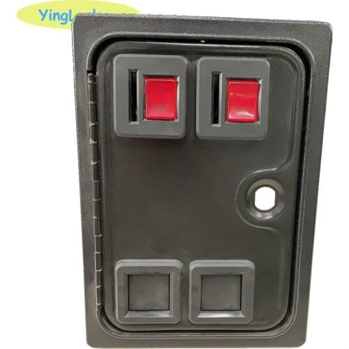 Arcade Double Coin Door With Quarter Acceptor For MAME or Arcade Replacement Iron Door Construction
