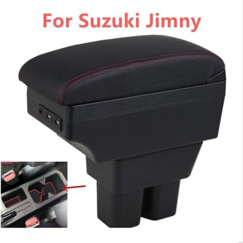 Car Armrest Box For Suzuki Jimny 2007 2008 2009 2010 2011 2012 2013 2014 2015 Central Storage Modification USB LED Accessories