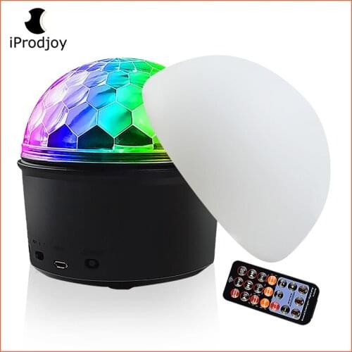Bluetooth Rechargeable Portable Car Disco Magic ball Remote Control Lamp LED RGB Flash USB Music Sound Home Party Dj Night Light