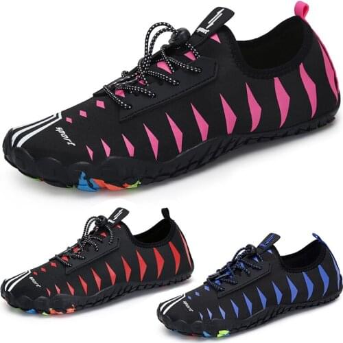 Breathable Barefoot Water Shoes Men Beach Aqua Shoes Sea Watersport Reef Wading Five Finger Women Watershoes Rubber Soles 5z