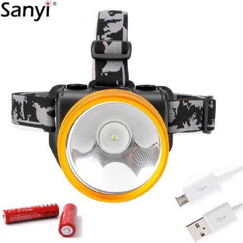 Motion Sensor Headlight LED Headlamp USB Rechargeable Searchlight Lantern Head Flashlight Night Fishing Work Maintenance Light