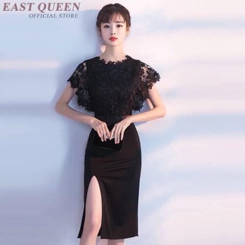 Chinese oriental dresses summer style lace elegant ladies chinese new year 2018 dress AA3208 Y