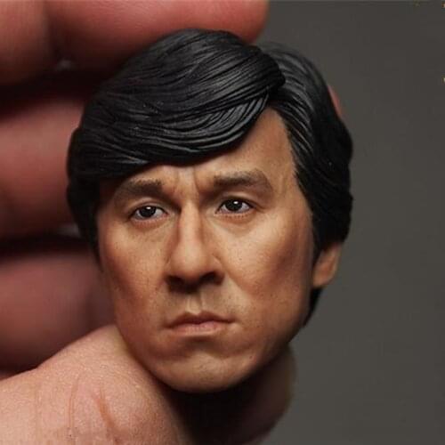 1/6 Scale Sculpt Headplay Male Figure Head Model Jackie Chan Head Sculpt For Action Figure Body Collection Doll Toys Gift