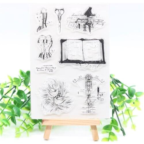 Sewing Transparent Clear Silicone Stamps for DIY Scrapbooking/Card Making/Kids Crafts Decoration Supplies M34