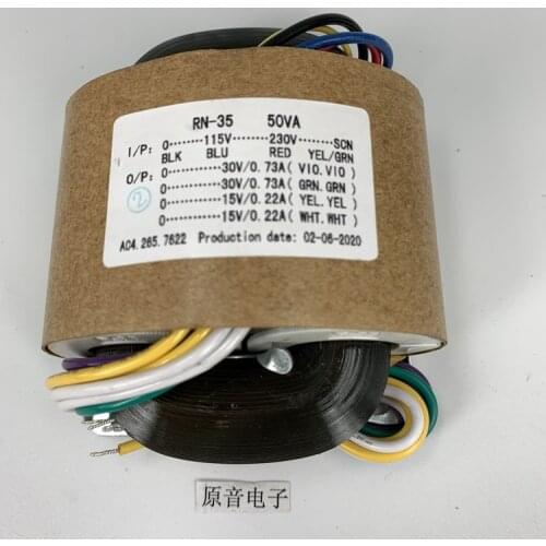 Type R Power Transformer 50W Double 30V Double 15V Power Transformer R Cattle