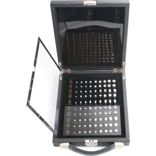 Standard Color Grader D-M Tester Carat Cubic Zirconia 90 Shape Size Master Stone Set