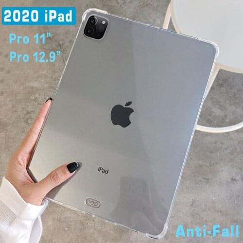 Drop Resistance Soft case For 2020 iPad Pro 11 slim silicone case For Apple iPad 12.9 inch 2020 Transparent Back cover Funda