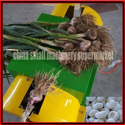 New type Electric Garlic Root and stem cutter Root out machine Rhizome cutting split machine garlic mustache cutting machine