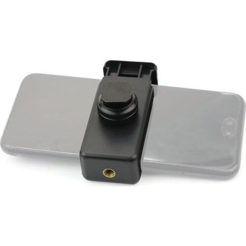 1/4 Inch Screw Tripod Mount to Flash Hot Shoe Adapter With Phone Stand Holder Clip for Cellphone Smartphone Photography Parts
