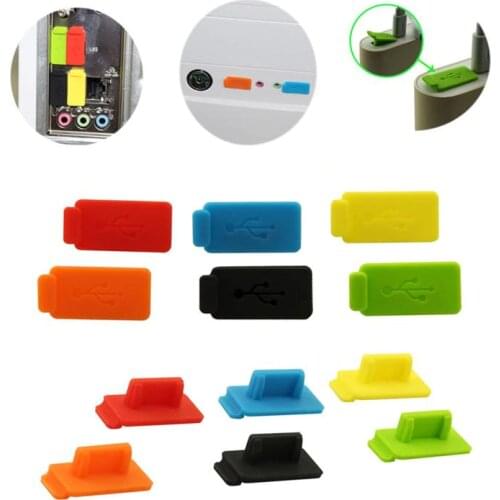 30pcs Silicone Dust Plug USB Port Moistureproof Plug Charger Port Protector