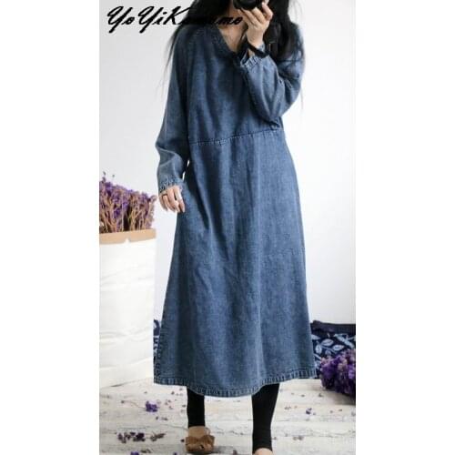 Модные джинсовые платья YoYiKamomo China At AliExpress