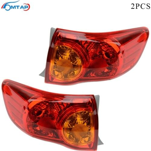 MTAP 2PCS Stop Back Up Lamp For Toyota Tail Light Rear Brake Lamp For Corolla 2007 2008 2009 2010 ZER15# Tail lamp Light Assy