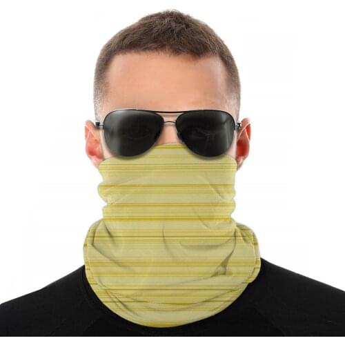 Honeysuckle Yellow Scarves Neck Face Mask Men Women Halloween Neck Warmer Neck Bandanas Polyester Headwear Biking Hiking