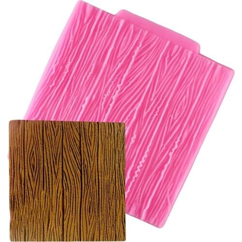 1pc Tree Bark Texture Wood Pattern Mat Fondant Silicone Mould Cake Decoration Sugar Mold Baking Sugarcraft Chocolate Mold