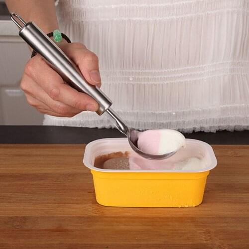 1 pcs Ice Cream Scoop, Stainless Steel Fruit scoop Comfortable Handle Kitchen tools