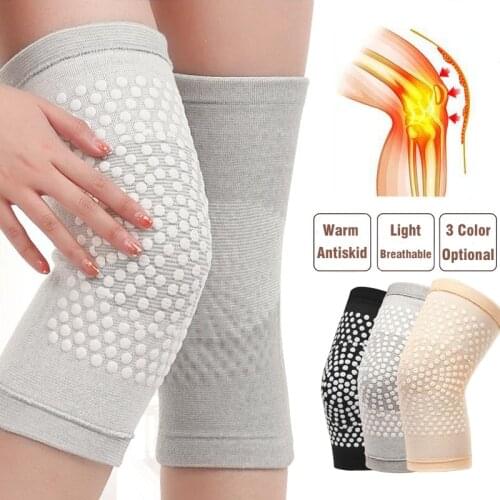 2PCS Self Heating Knee Pad Knee Brace Support Warm for Arthritis Joint Pain Relief Injury Recovery Belt Knee Massager Leg Warmer