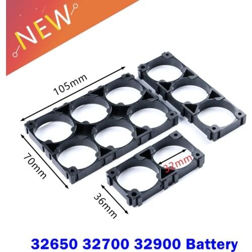 32650 32700 32900 Battery Holder Bracket Cell Safety Anti Vibration Plastic Brackets For 32650 32700 32900 Batteries