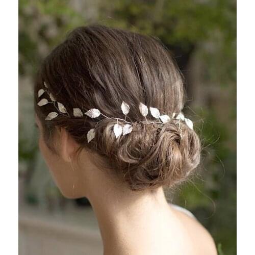 Hair Accessories 2019 Wedding Bridal Headband Leaves Hairband Women Head Ornament Ladies Hairs Jewelry