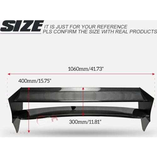 Car-styling For Mini Cooper S R56 M7 Style Carbon Fiber Roof Spoiler (Aluminum End Cap) Glossy Finish Rear Wing Double Blade Kit