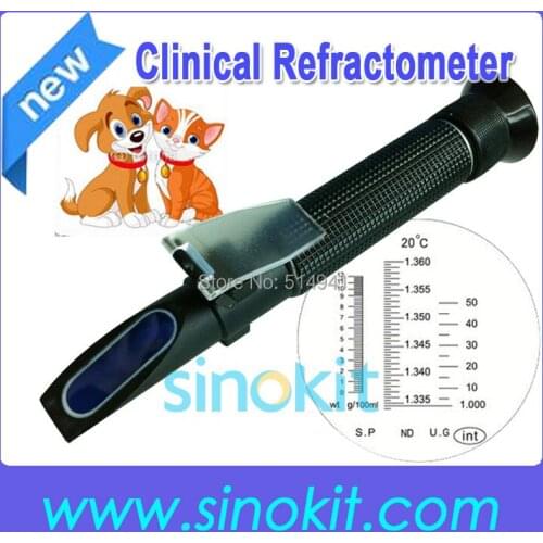 Free Shipping Cheap Plastic Hand Cat and Dog Clinical Refractometer-P-RHC-200ATC(black grip)