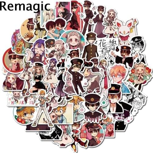 50pcs Toilet Bound Hanako kun Cartoon Children Stickers Skateboard Guitar Suitcase Girls scrapbooking Sticker Kids Graffiti Toys